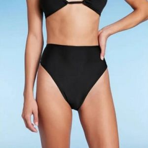 Wild Fable Womens High Leg Cheeky High Waist Bikini Bottom